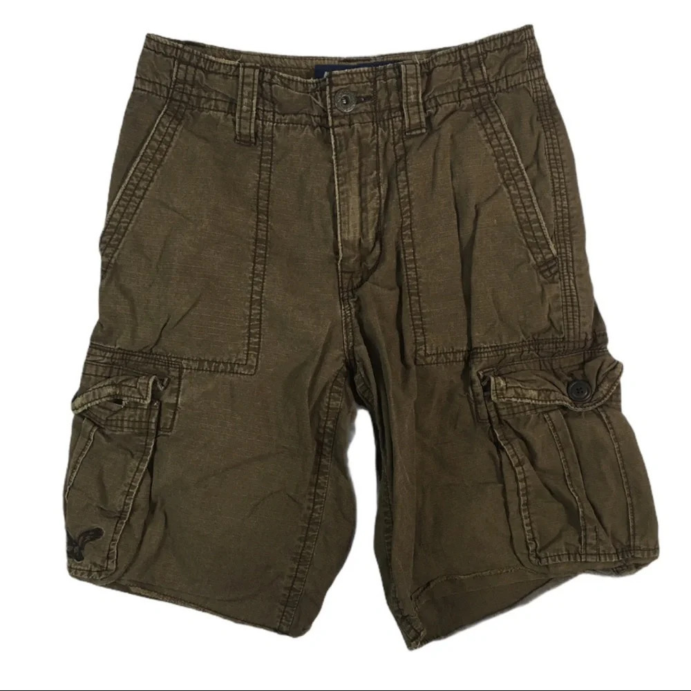 SH315 American Eagle Military Cargo Army Shorts 26 (XS)